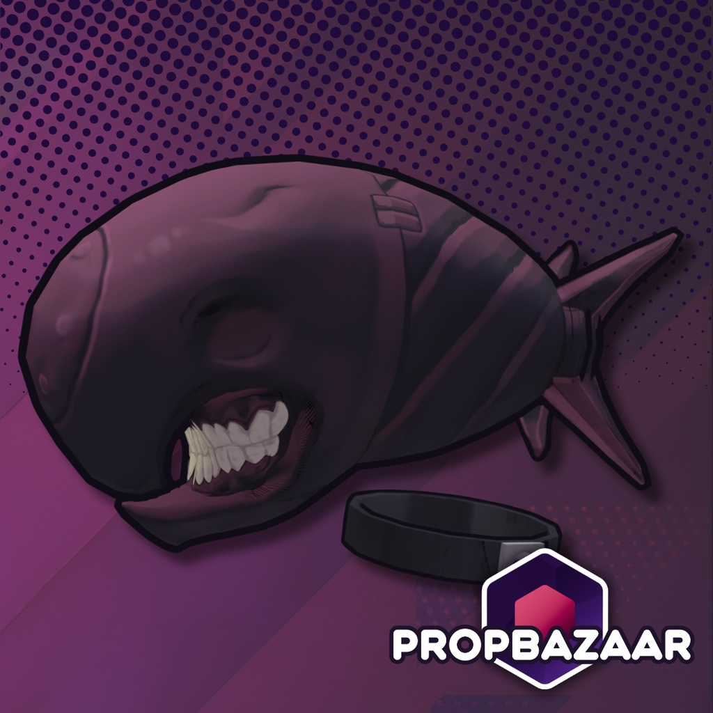 デビルズボムヘルメット＋チョーカー | VRチャット用アセット＋ブレンドファイル