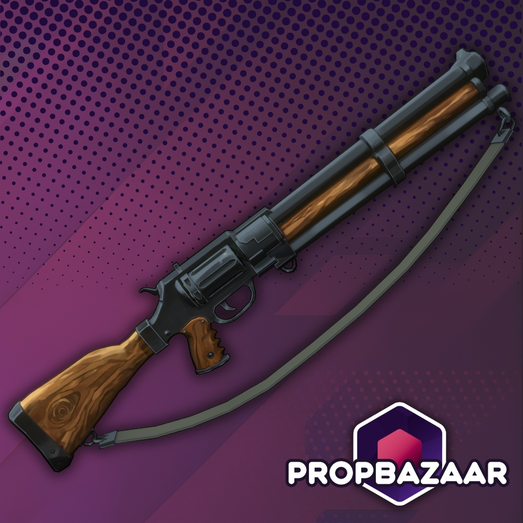 デスペラード・リピーター | VR Chat アセット + Blender ファイル