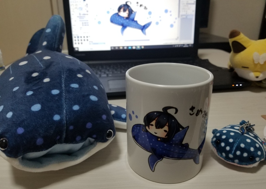🦈三日月ちゃんマグカップ
