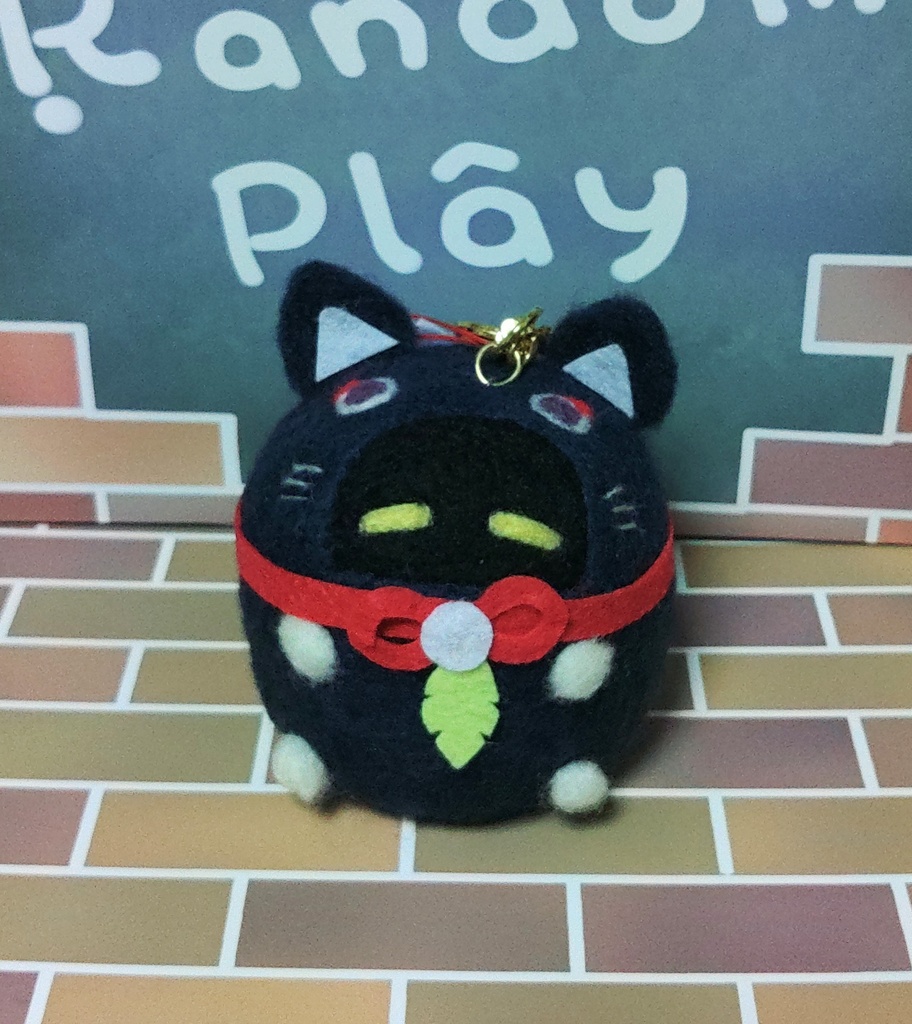 ボンプ×放浪猫風キーホルダー