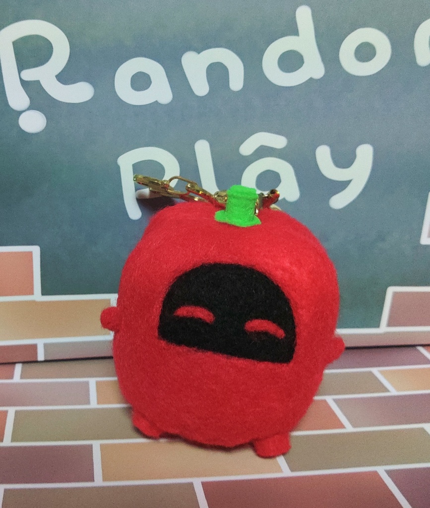 赤ピーマン　ボンプキーホルダー