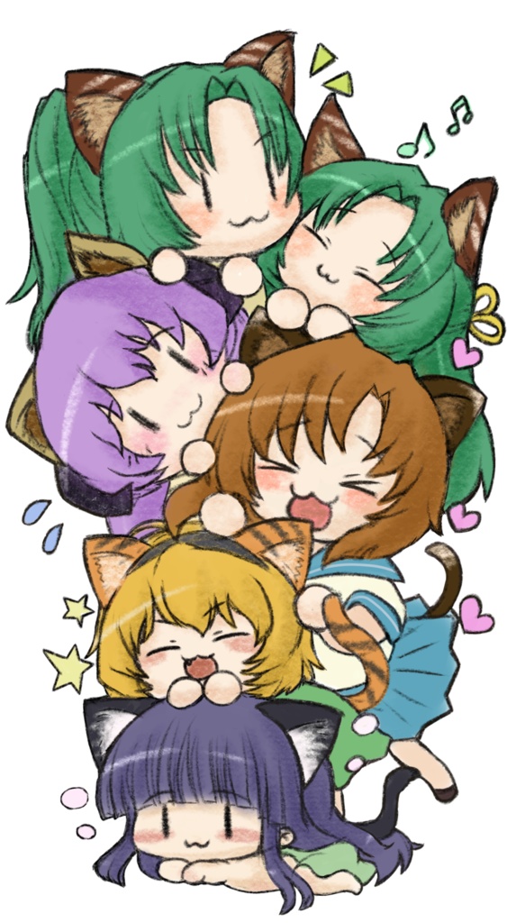 にゃんつむひぐらしアクリルキーホルダー