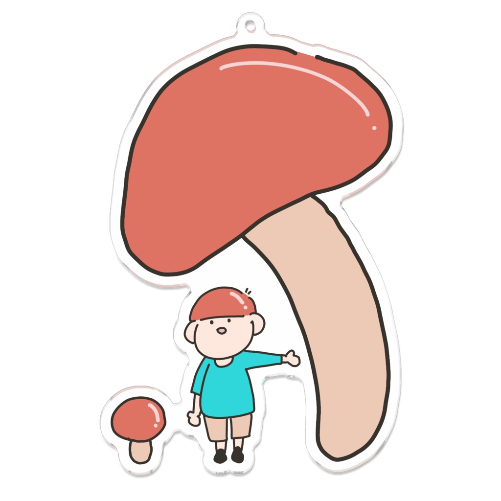これはきのこですアクリルキーホルダー