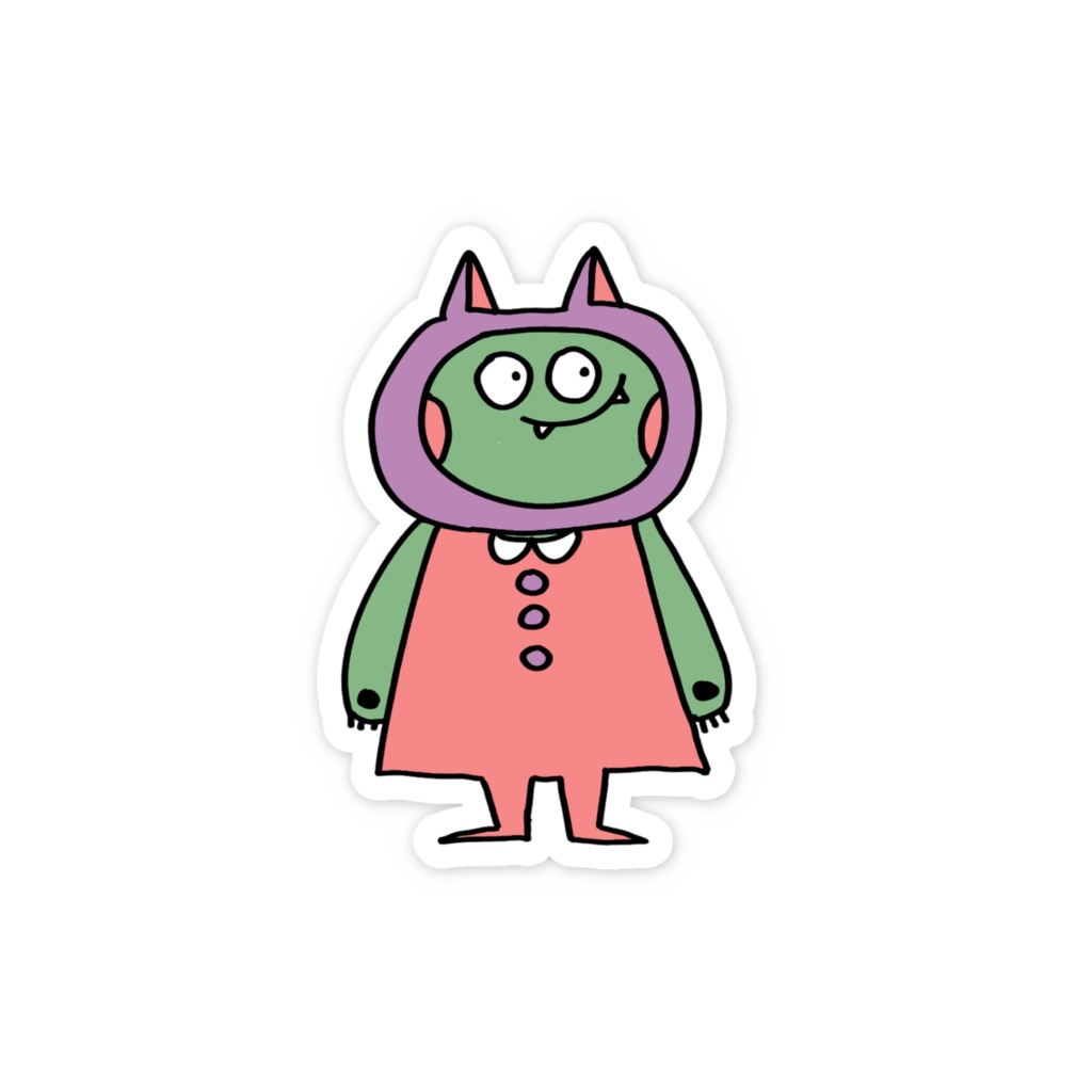 立姿 ースマホステッカーー