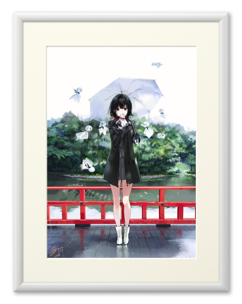 直筆サイン入り複製原画(プリモアート) あめおんな