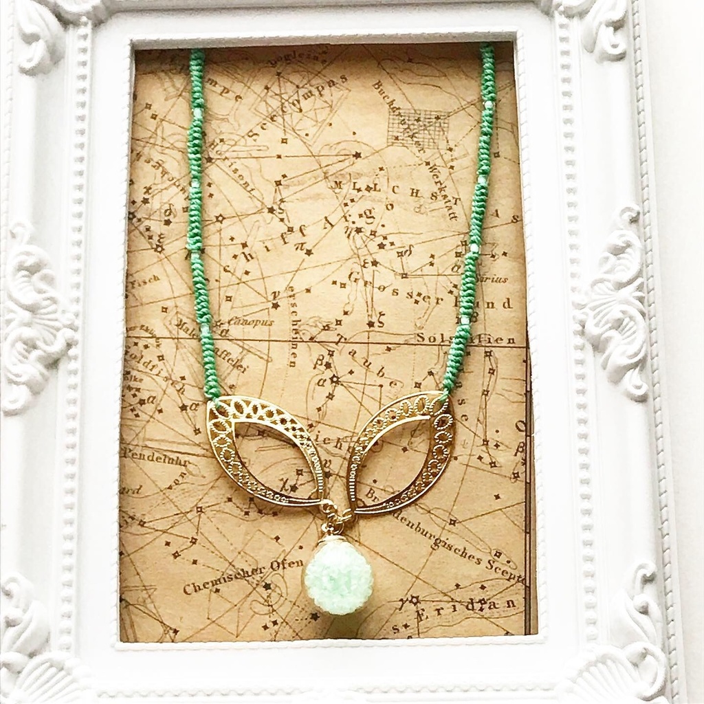 ガラスドームネックレスB