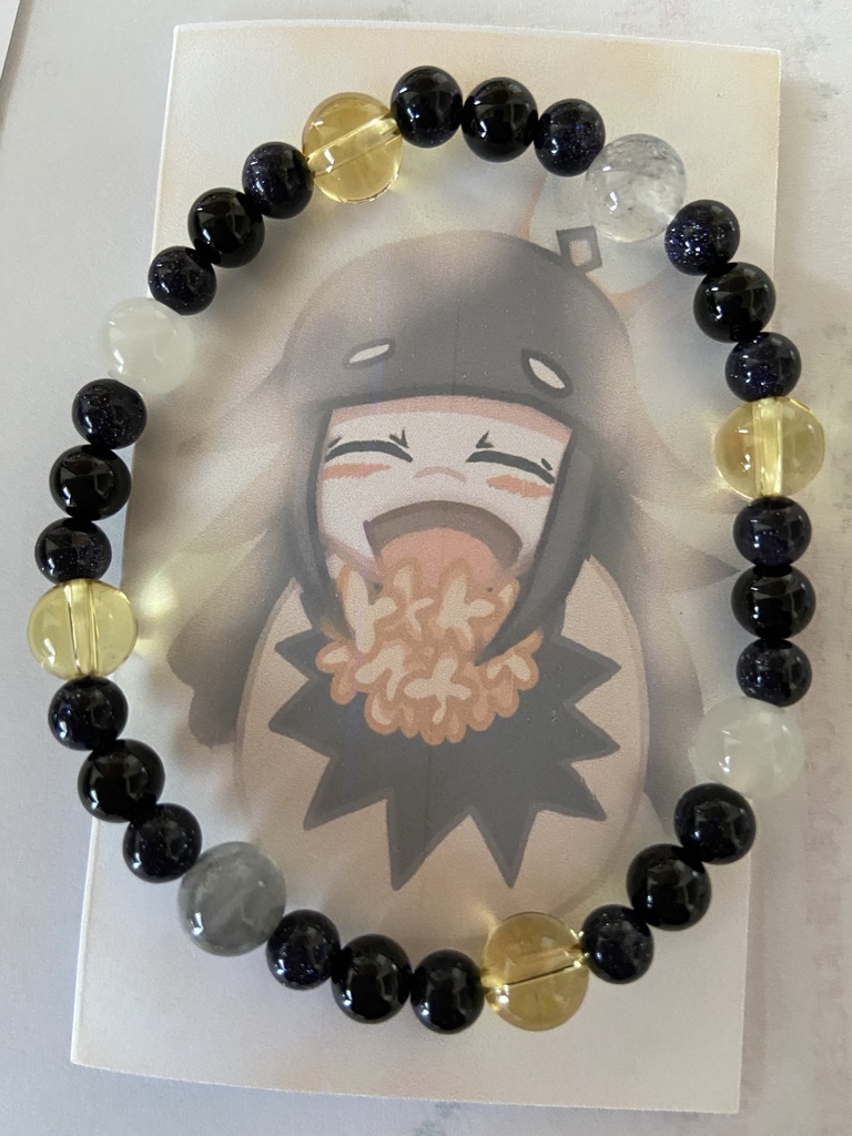 嘘つき姫と盲目王子 姫カラーの天然石ブレスレット