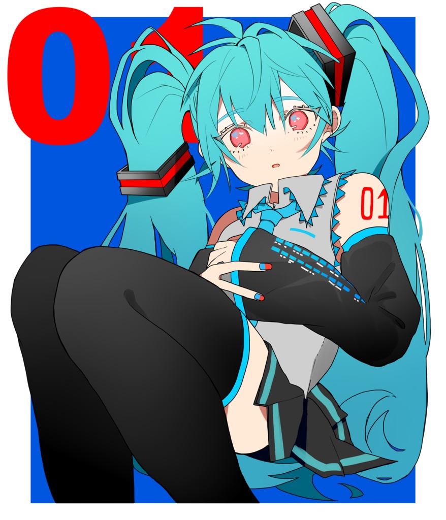 初音ミクスウェット_白