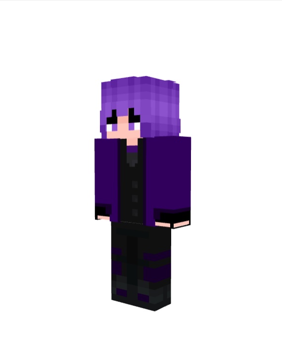 統合版マイクラスキン　紫