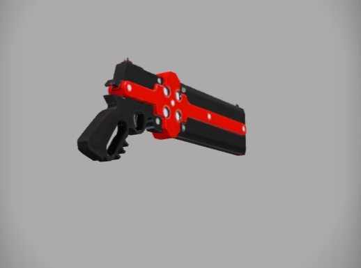 【二次創作】大型銃ケルベロス風-レッド