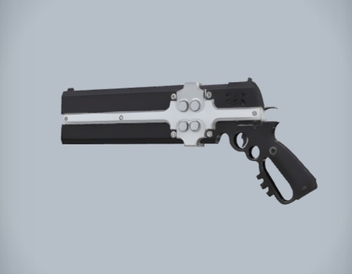 【二次創作】大型銃ケルベロス風-ホワイト