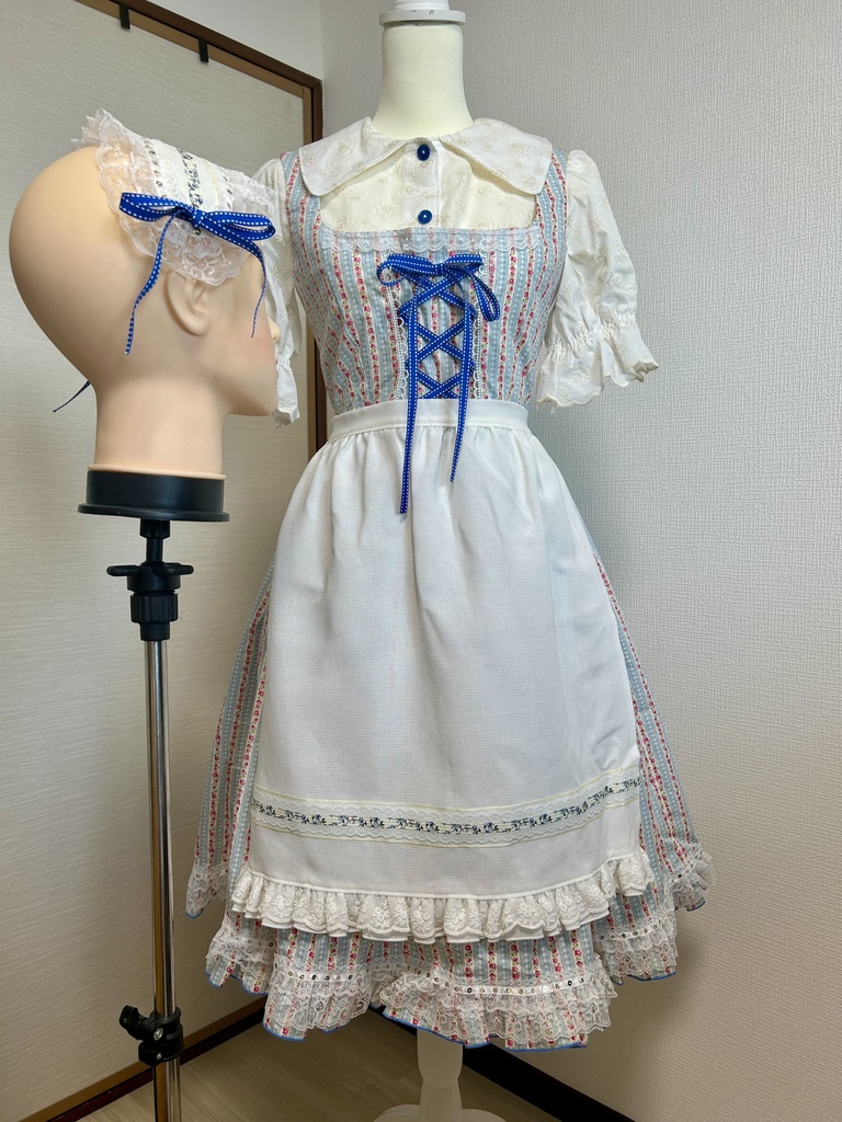ディアンドル風ロリィタ　あお