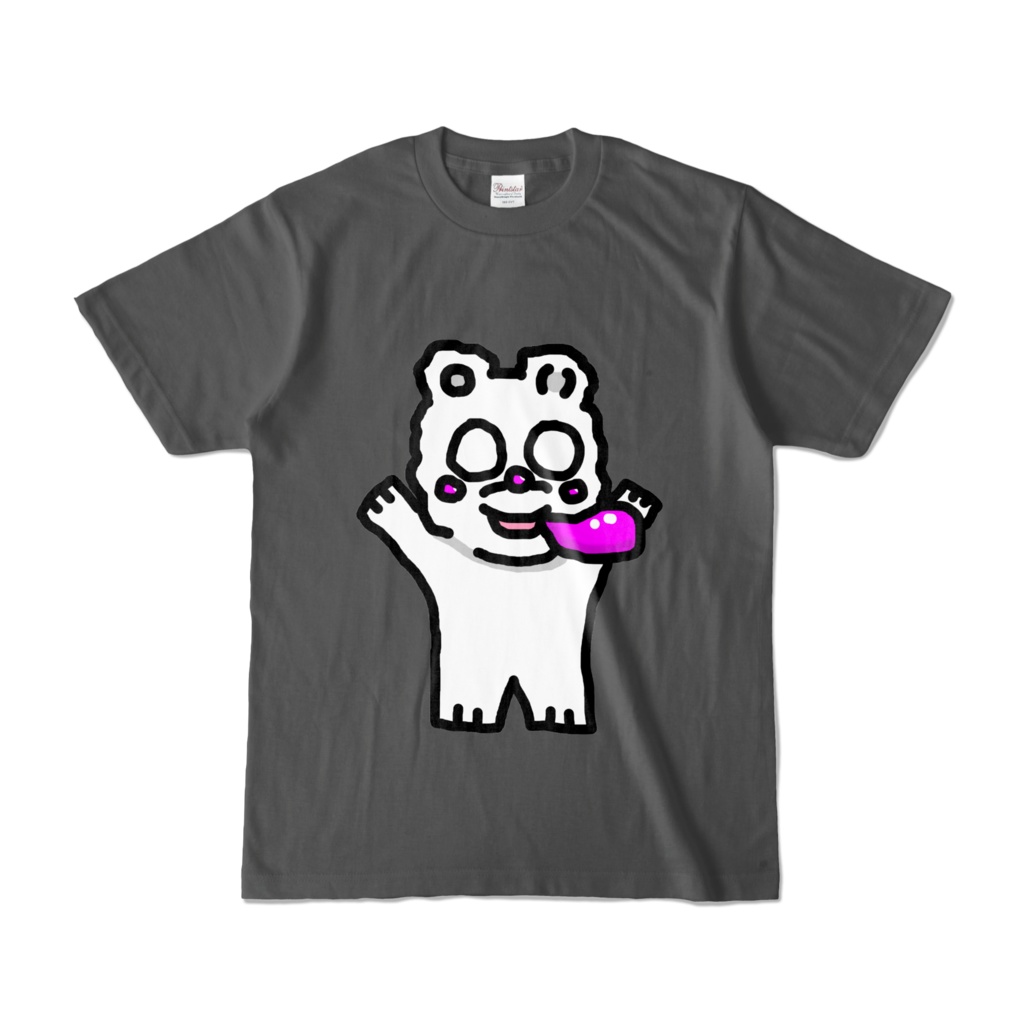 白フマ Tシャツ黒色