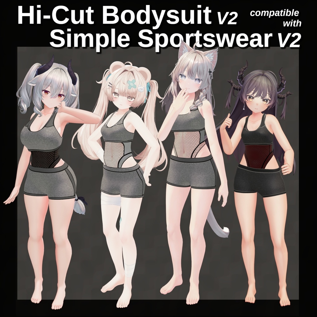 Hi-Cut Bodysuit V2 for Milfy/ミルフィ