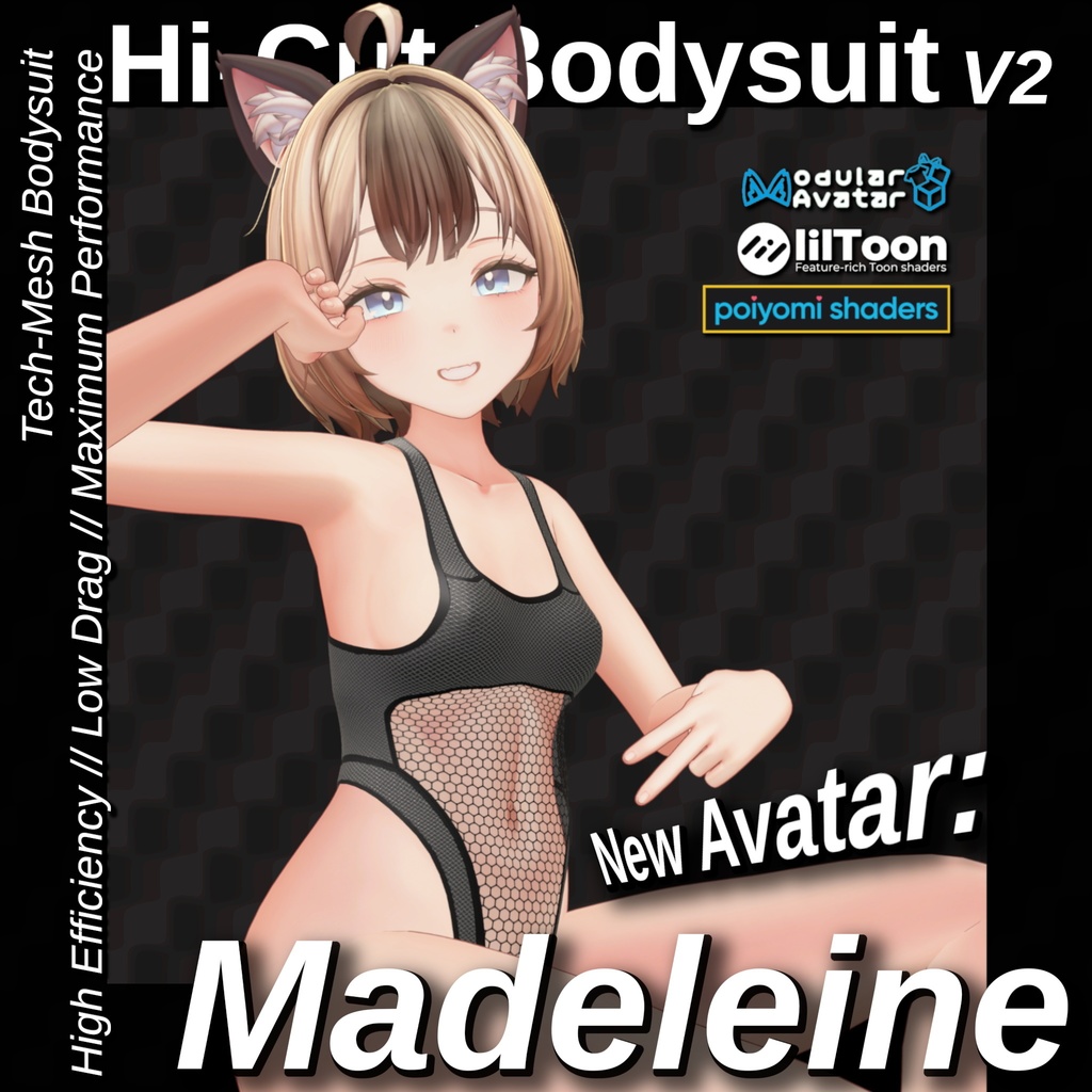 【9アバター】 Hi-Cut Bodysuit V2