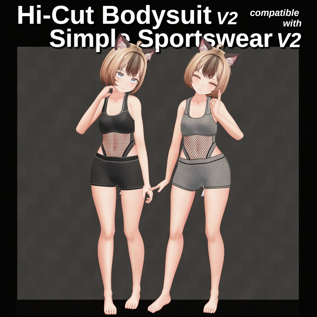 【9アバター】 Hi-Cut Bodysuit V2
