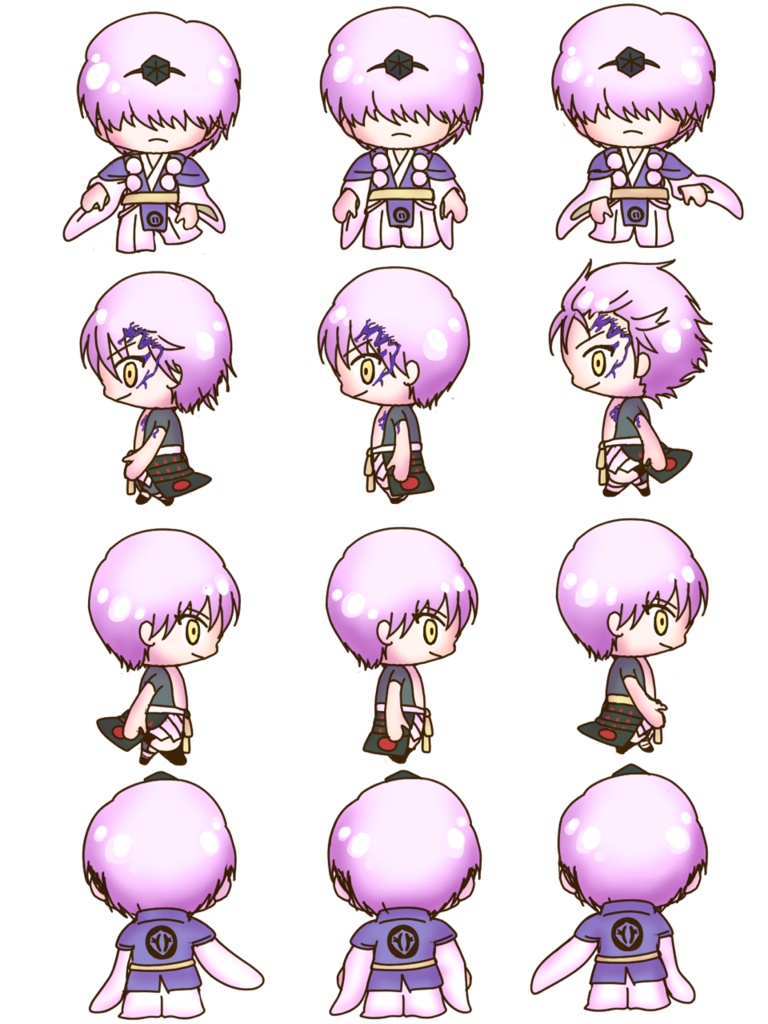 鬼神絵巻フリーアバターその 兼竜 おかしの家 Booth