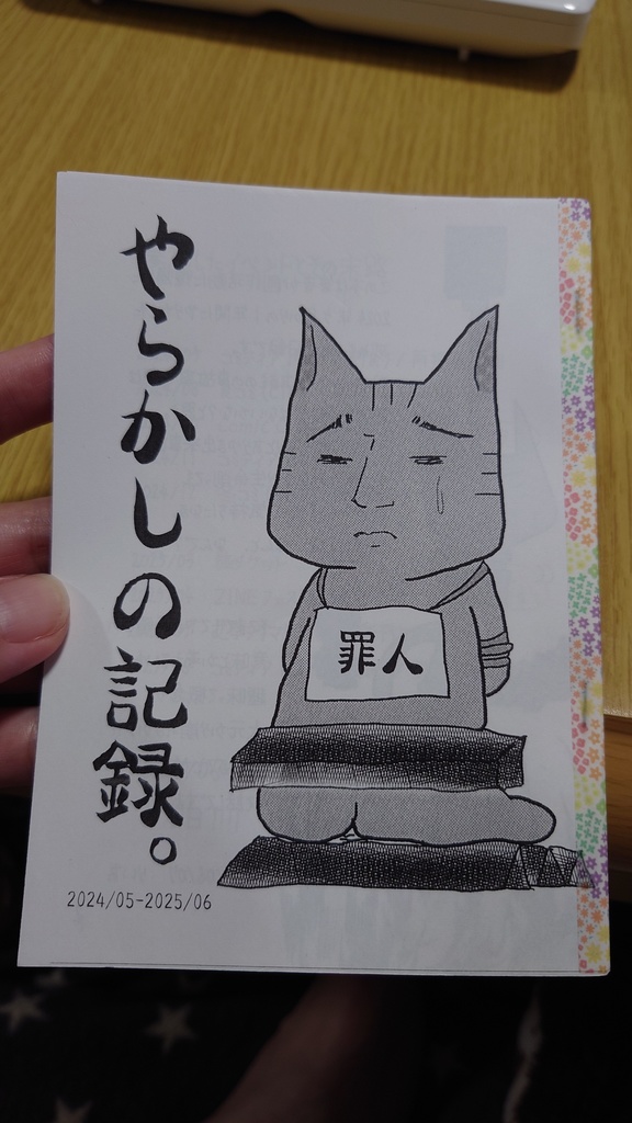 やらかしの記録。2024/05-2025/06