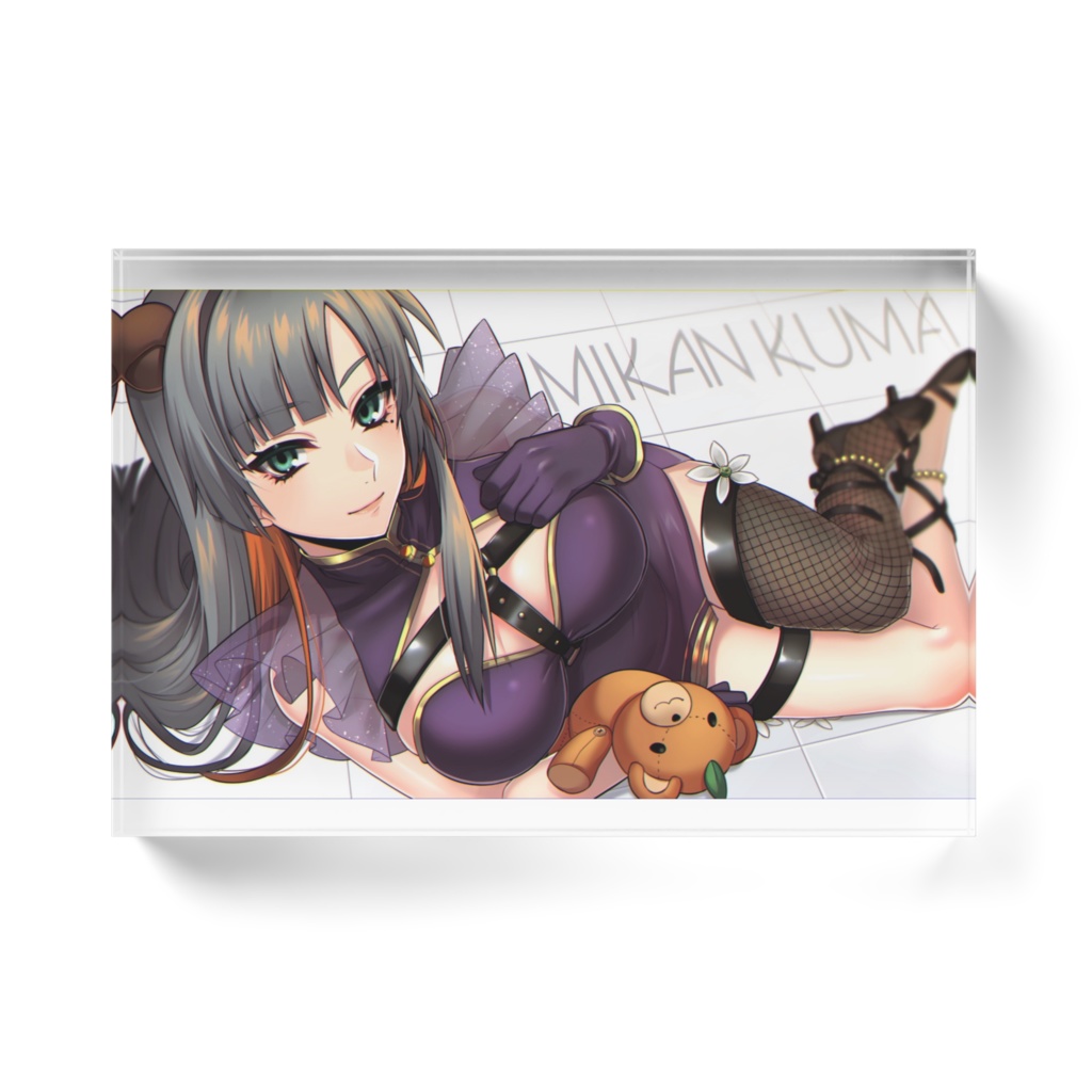 みかんクマ アクリルブロック