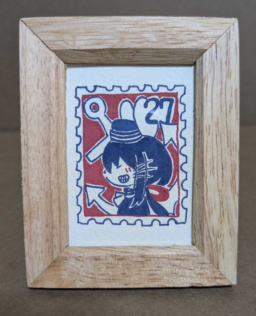 ラブリーセイラーズミニ額入り原画-なまずおとうしろう-