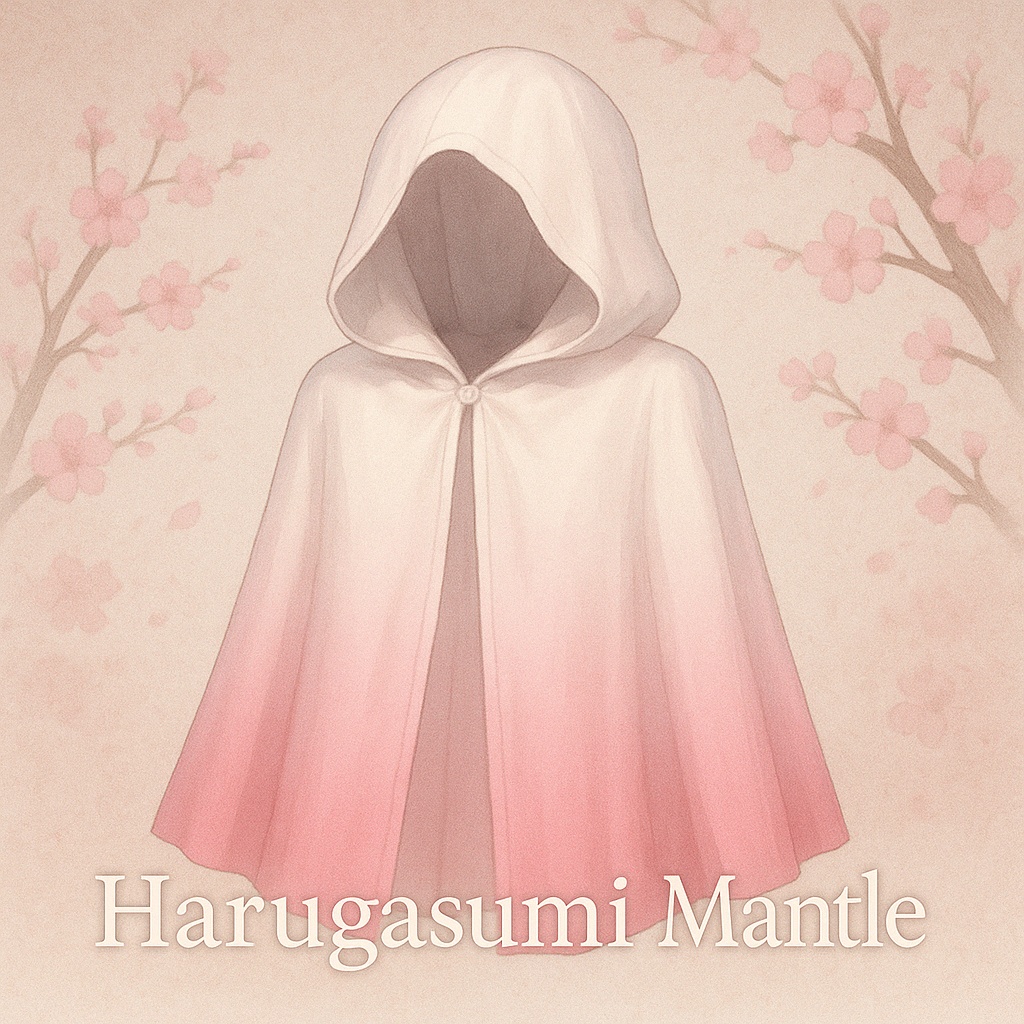 🌸 《春霞の羽衣 - Harugasumi Mantle》|幻想桜グラデ×VRChat想定マント(lilToon)