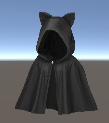 🖤 《Nyacloak - にゃくろーく》|猫耳×黒マント×VRChat想定(lilToon)