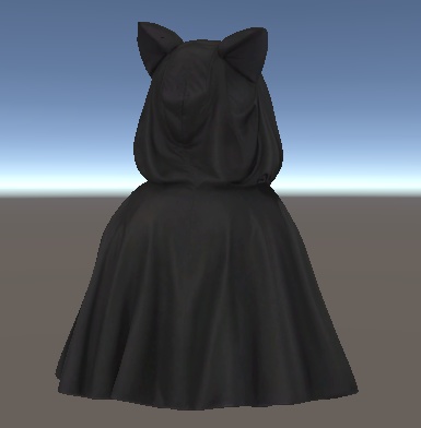 🖤 《Nyacloak - にゃくろーく》|猫耳×黒マント×VRChat想定(lilToon)