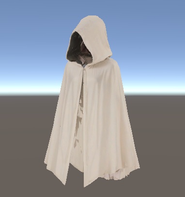 《Paleveil Mantle - 白影の羽衣》|灰白グラデ×幻想マント(VRChat想定・lilToon対応)