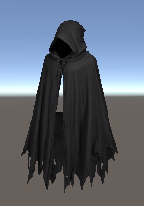 影裂の静衣 - Shadow Rift Cloak【VRChat想定3Dモデル/退廃×黒フード×lilToon】