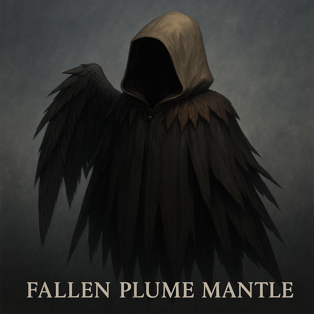 片翼の残衣 - Fallen Plume Mantle【VRChat対応/退廃×ボロ羽×lilToon】