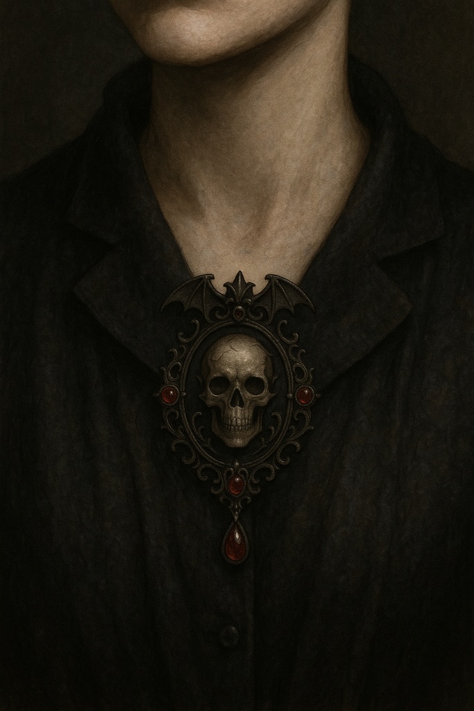 🕯️《Bloodsigil Brooch - 血紅の刻印ブローチ》 VRChat想定3Dモデル/ダークファンタジー/lilToon