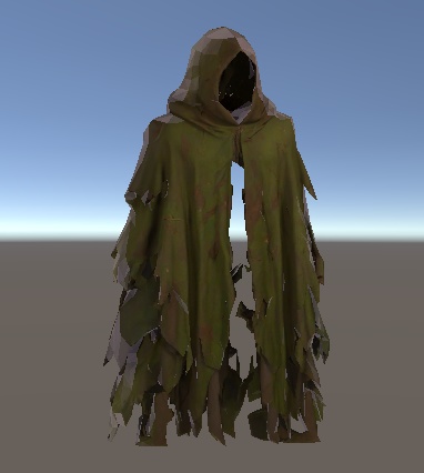 Withered Shade Mantle - 枯影のマント【VRChat想定3Dモデル/lilToon/ローポリマント】
