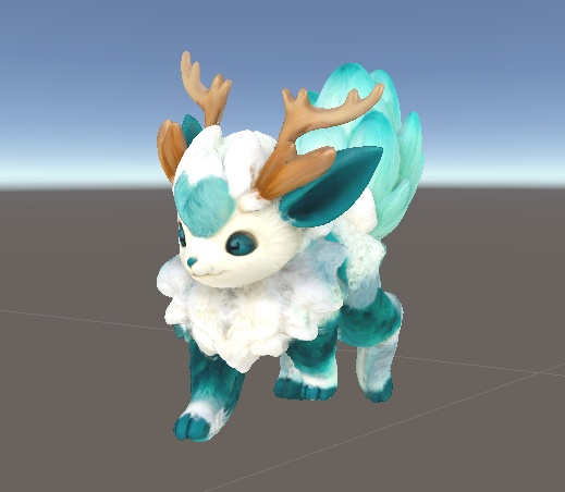 シルヴァン - 森の守護獣ペット【VRChat対応/lilToon】