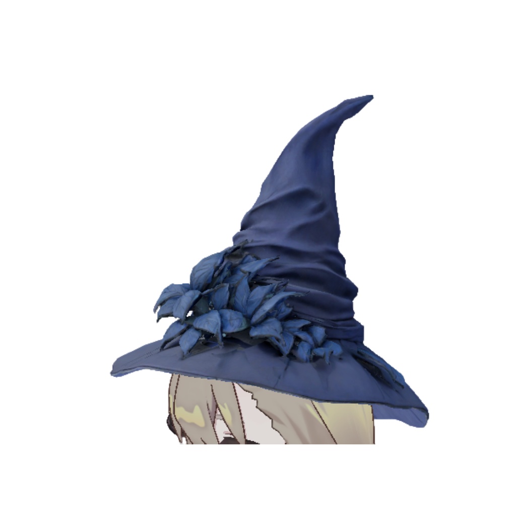 【VRChat対応】蒼花ノ魔帽 – Azure Bloom Hat