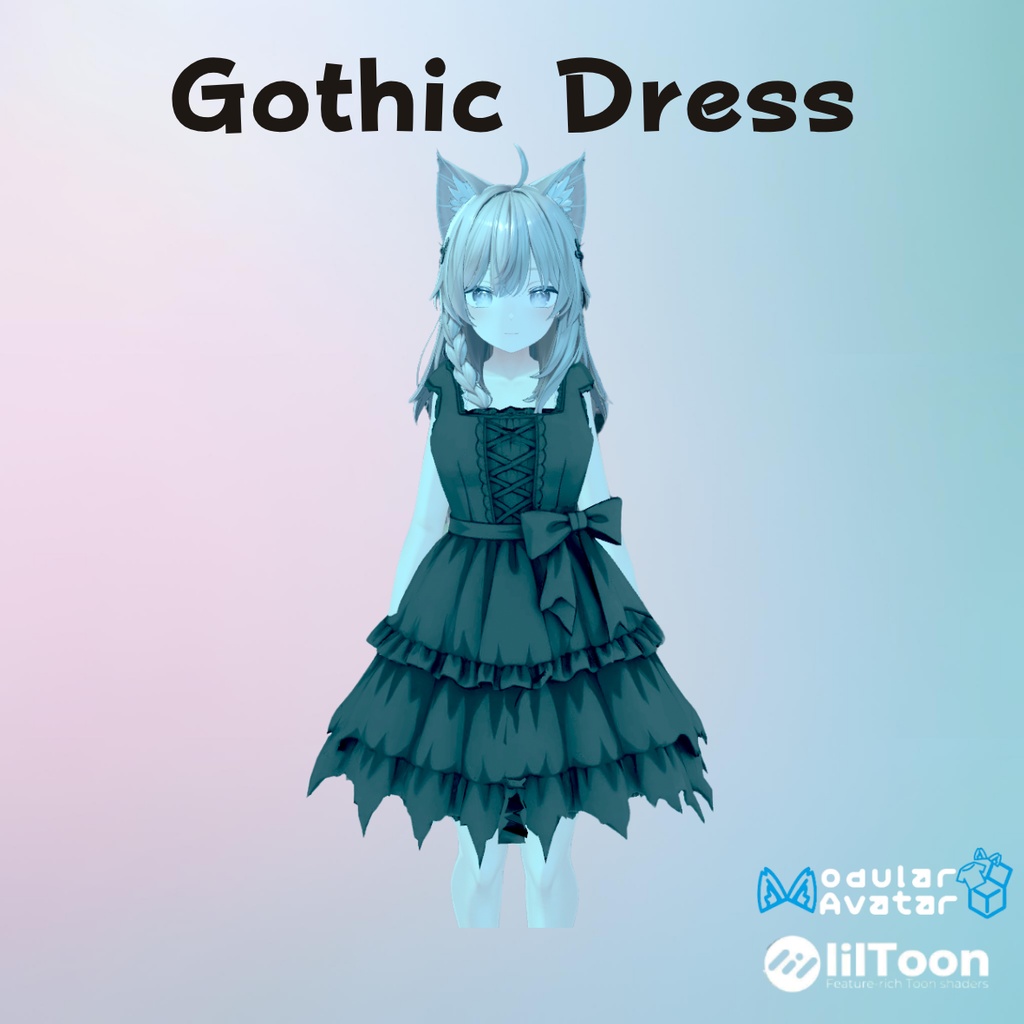 【VRChat/MA対応】Gothic Dress