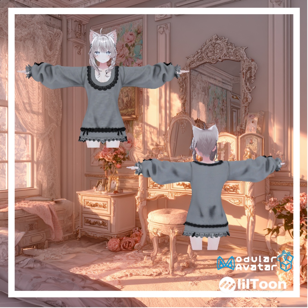 🎀 Gothic Sweater 🎀 【VRChat/MA対応】しなの