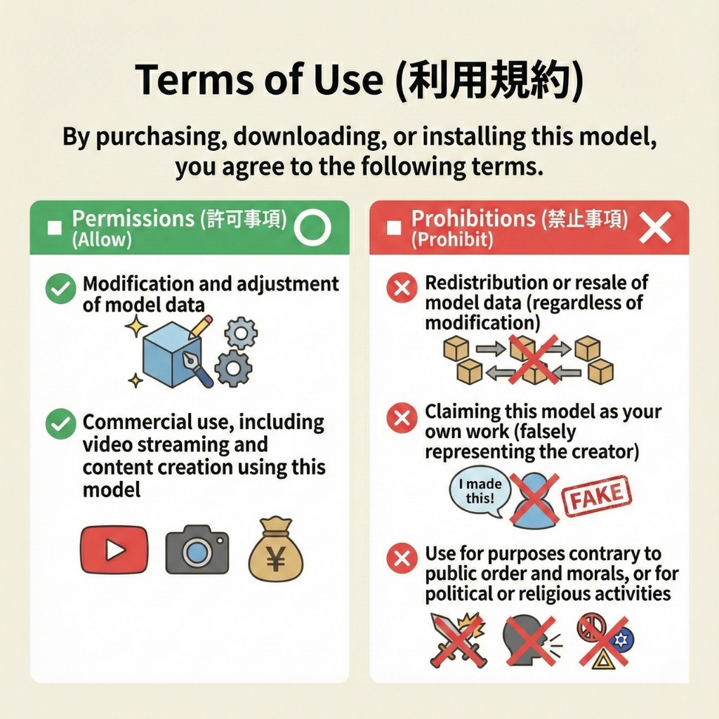 【複数アバター対応】Neon Tech Parka / サイバーパンクパーカー