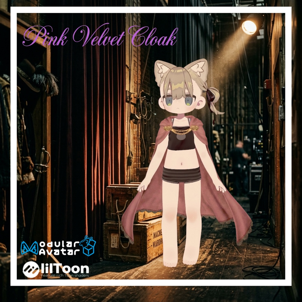 Pink Velvet Cloak / ピンクベルベット・クローク