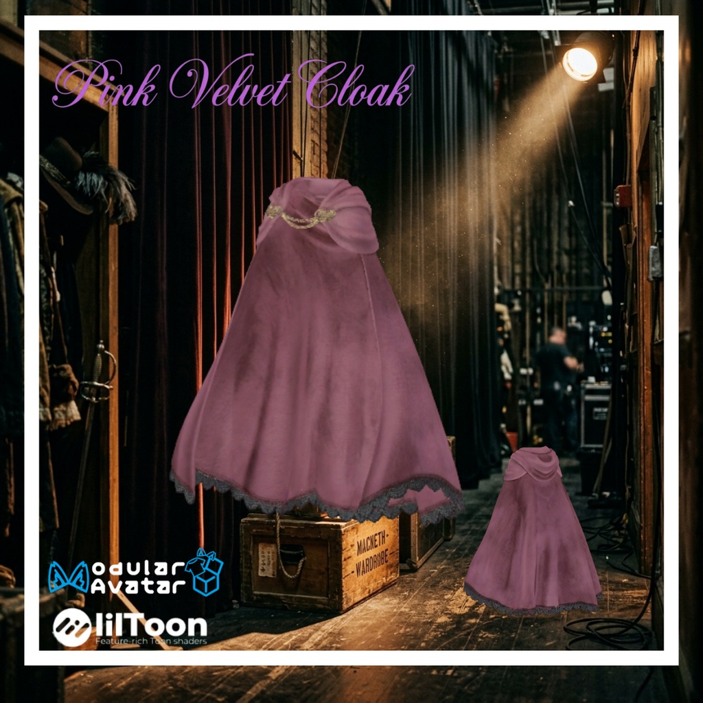 Pink Velvet Cloak / ピンクベルベット・クローク