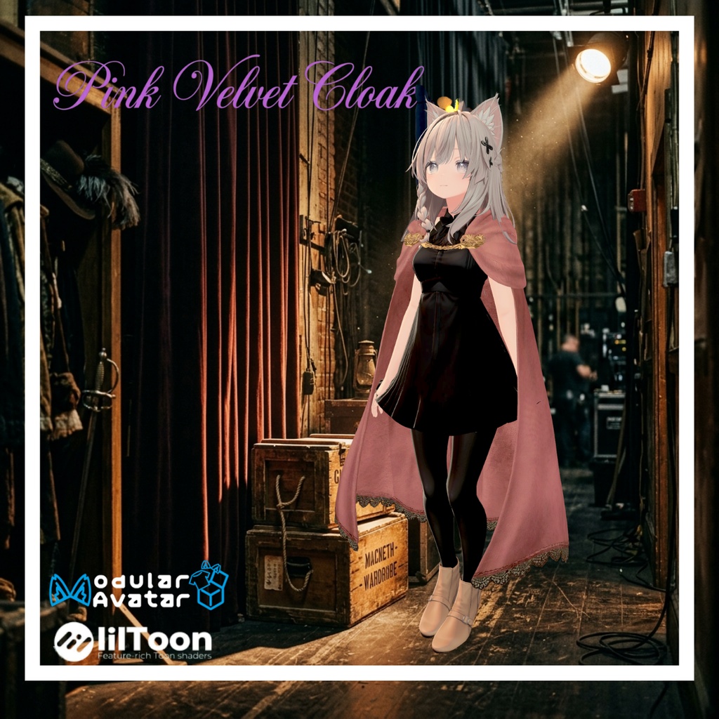 Pink Velvet Cloak / ピンクベルベット・クローク