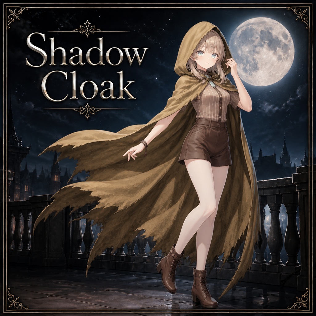 【複数アバター対応/3色展開】Shadow Cloak|影のクローク
