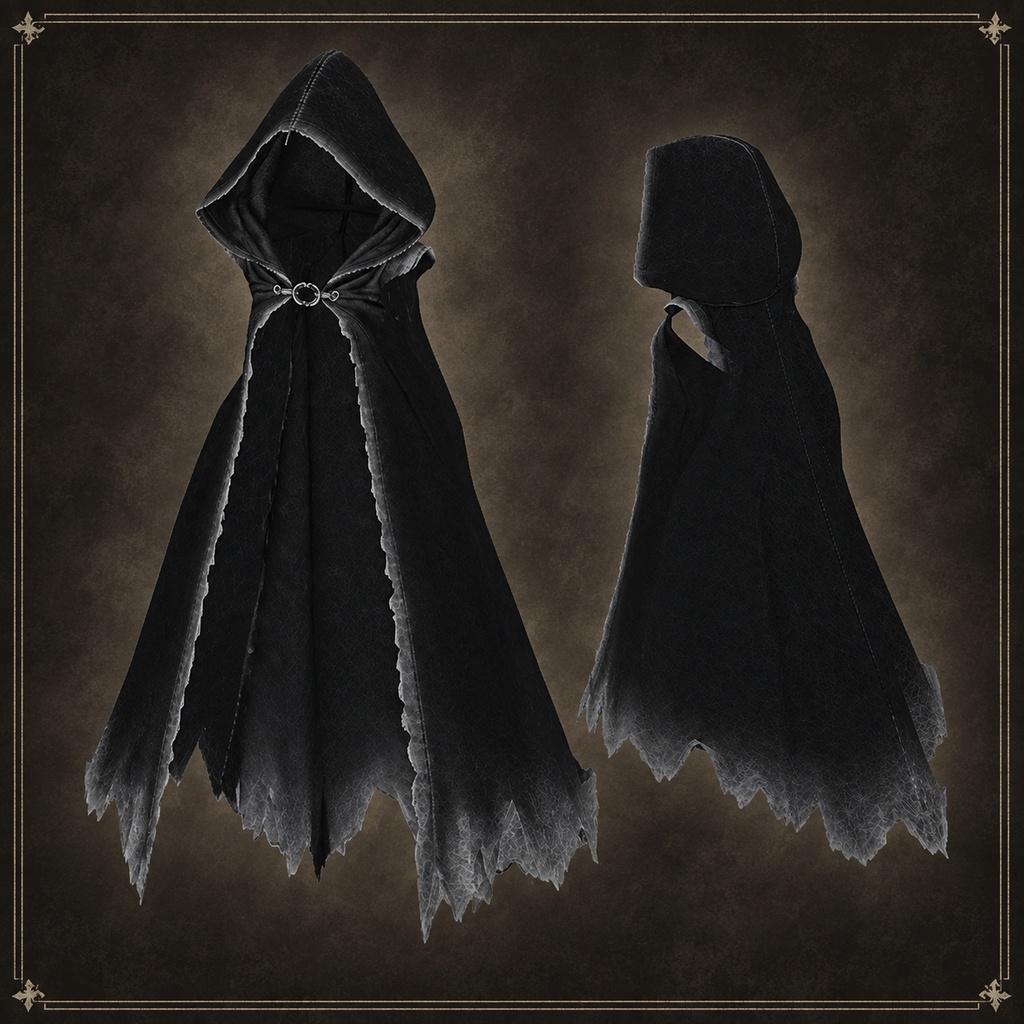 【しなの対応】Withered Shadow Cloak|フード付きマント【VRChat】