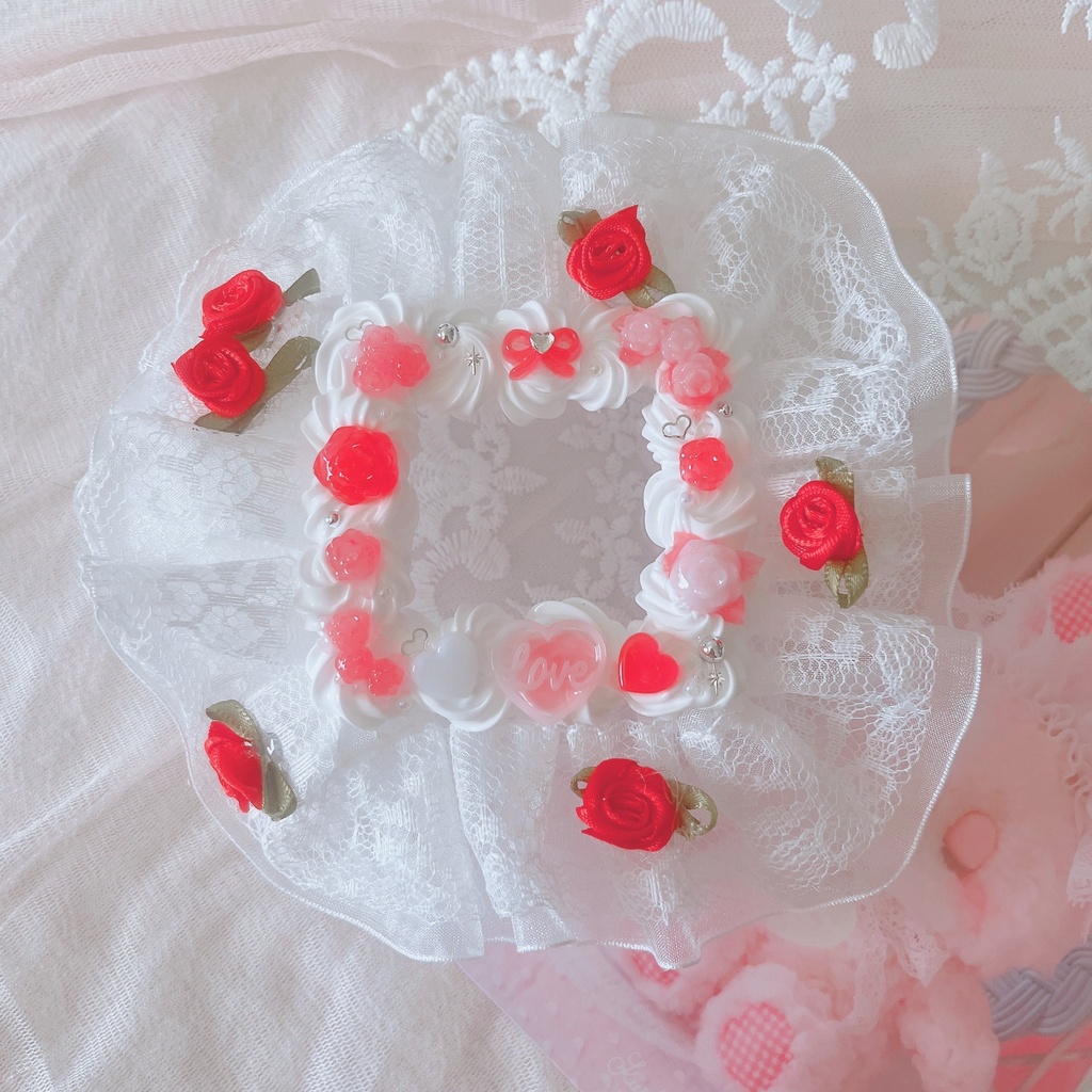 ✧*。ひらひらレースのマルチケース✧*。 ホイップデコ 大・中・小 全3種