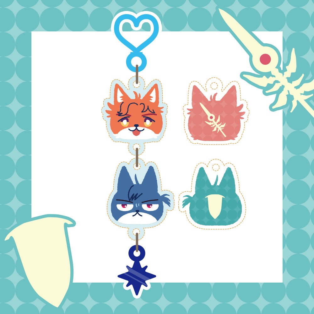 Sylvix Omochi/シルフェリおもちのアクリルキーホルダー