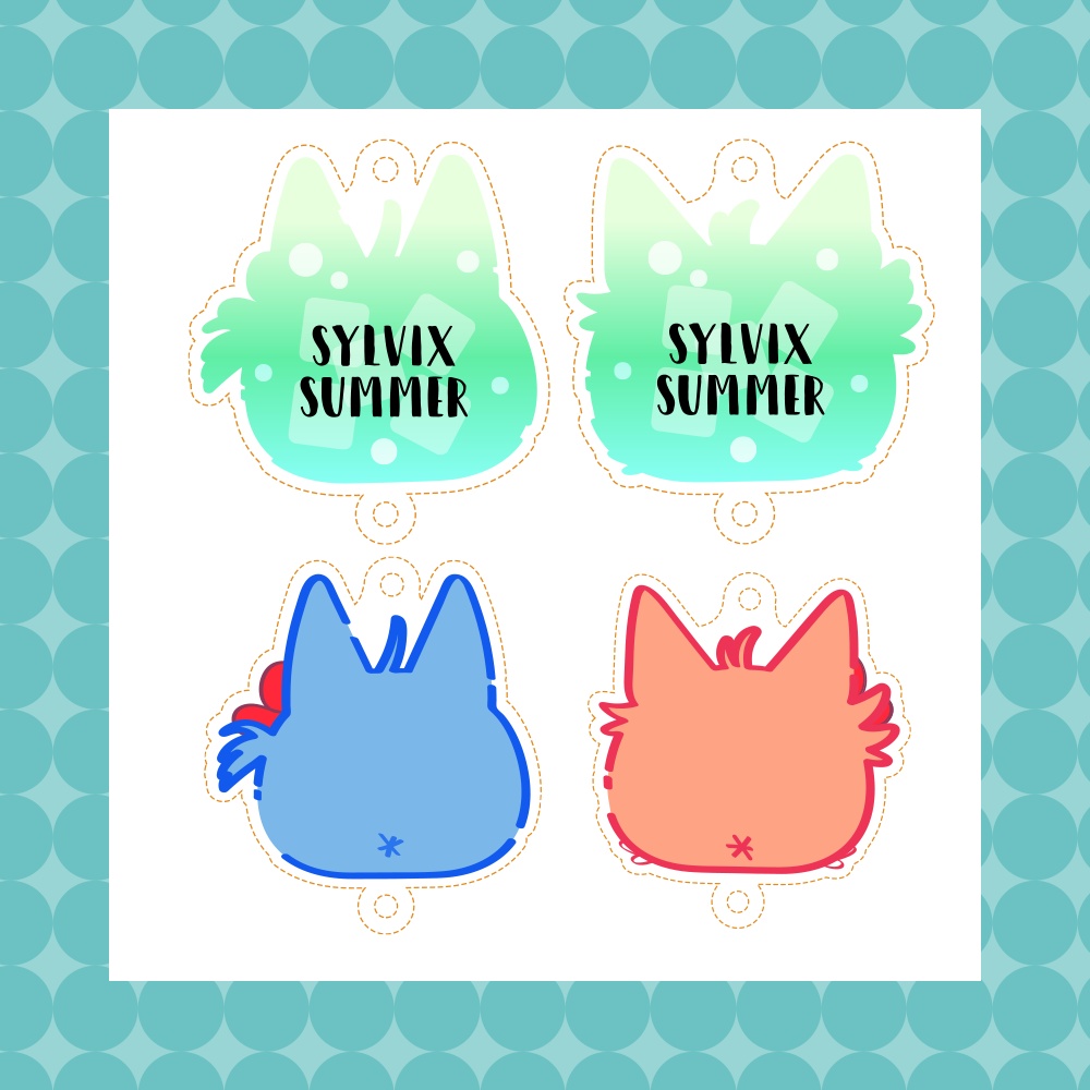 Sylvix Summer シルフェリおもちサマー!アクリルキーホルダー