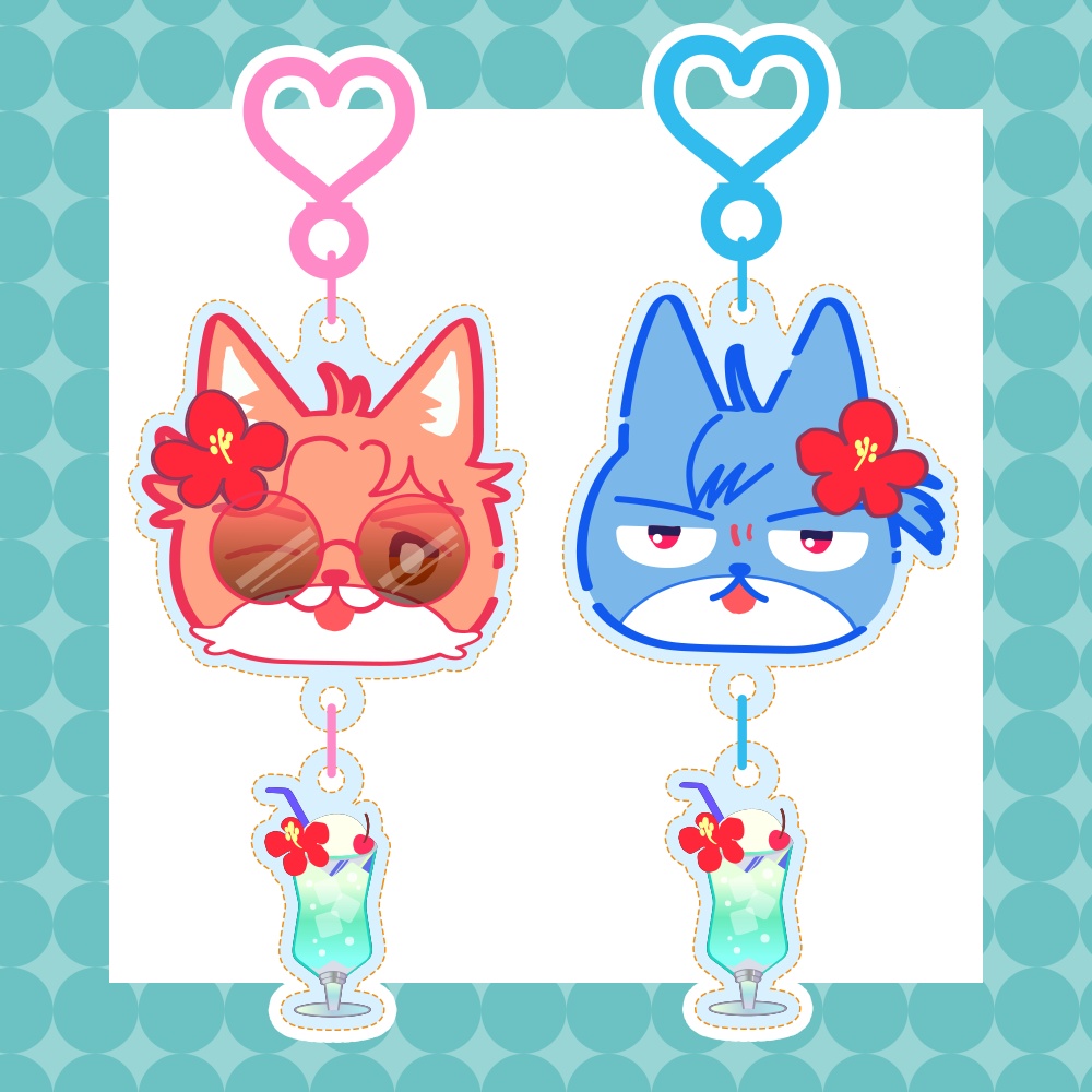 Sylvix Summer シルフェリおもちサマー!アクリルキーホルダー