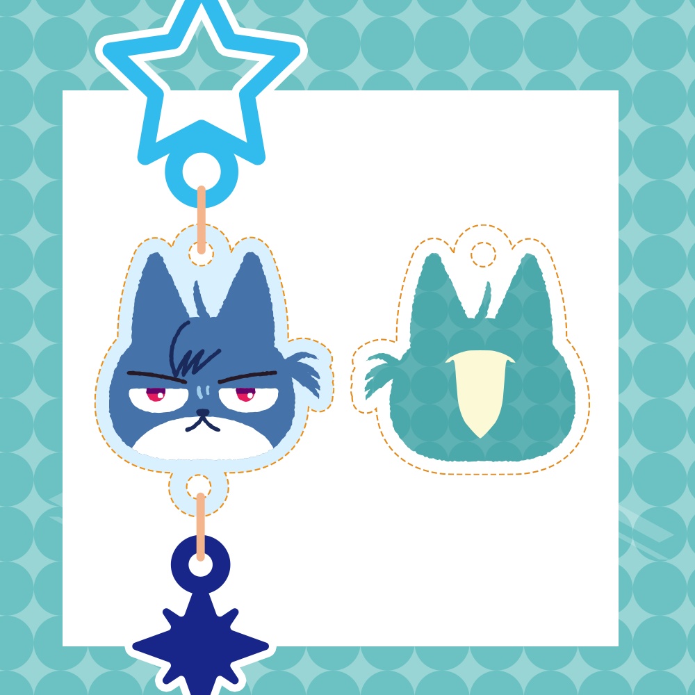 blue lion class students/あおじしおもちのアクキー