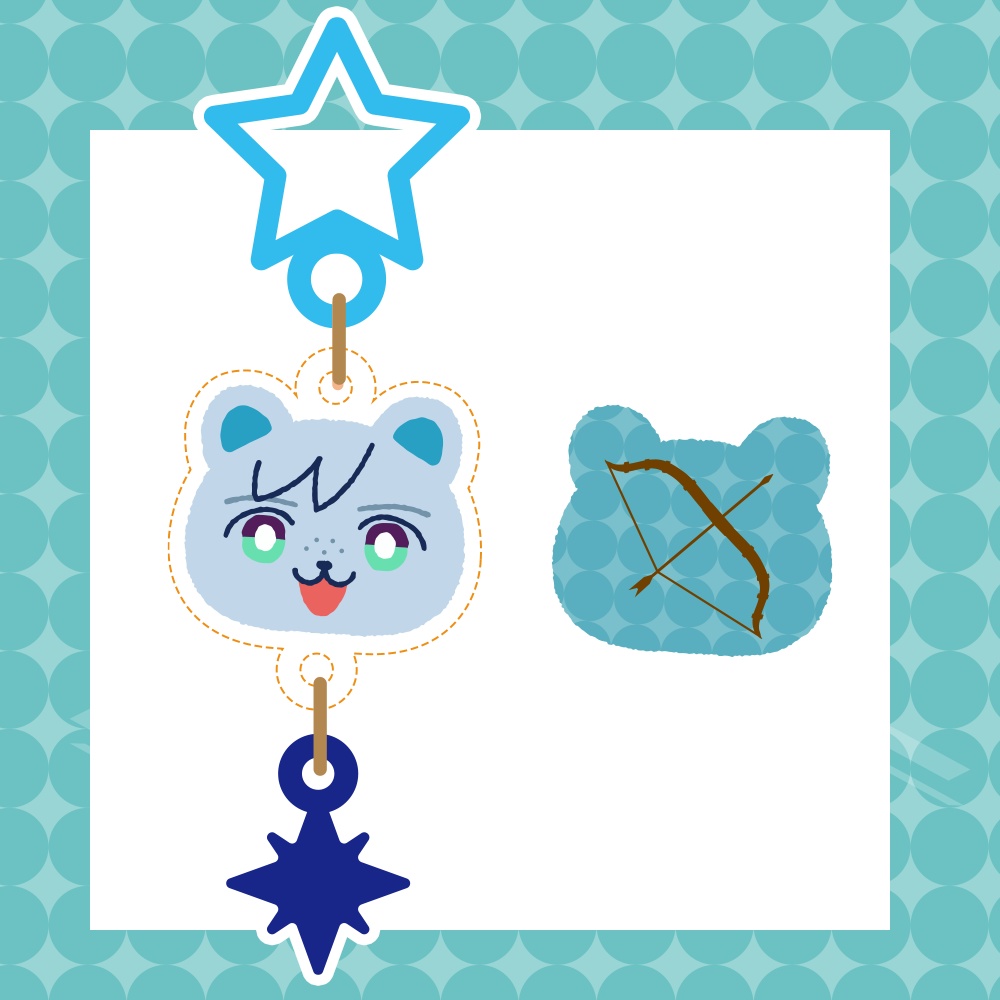 blue lion class students/あおじしおもちのアクキー