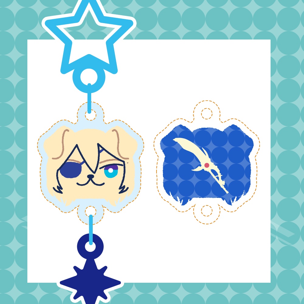 blue lion class students/あおじしおもちのアクキー