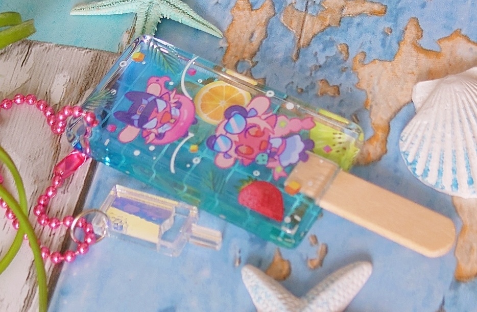 プール風アイスアクキー